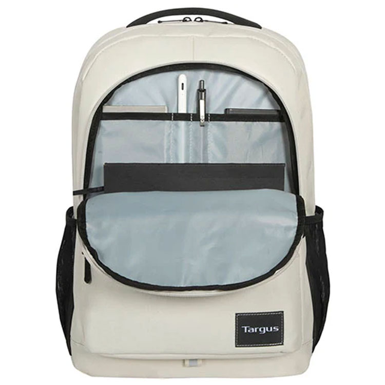 Targus backpack with padded laptop pocket open
