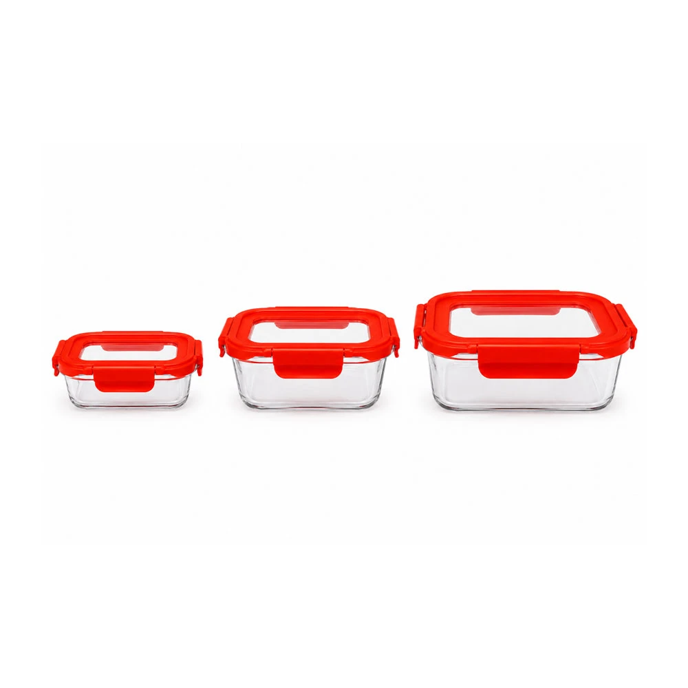 Leakproof glass storage container