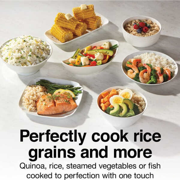 PROCTOR SILEX 1.5L RICE COOKER W/STEAMER 8CUP UNCOOKED/16CUPS COOKED 120V | 37527MN - Image 