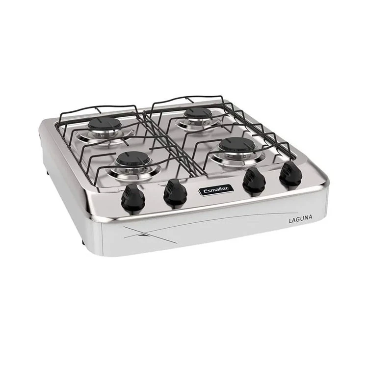 Mitsumi White 4-Burner Portable Stove – 20 Inches