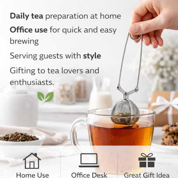 COSY & TRENDY STAINLESS STEEL TEA STRAINER | 4749063 - Image 