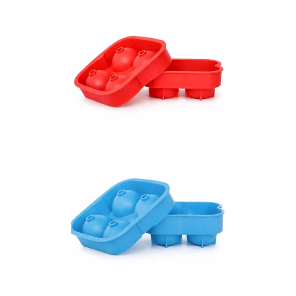 ICE BALL TRAY 4.5CM BLUE 4PCS | VARIETY - Image 1
