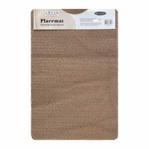 LOTUS HOME COLLECTION 6 PCS RECTANGULAR PLACEMAT ASSORTED COLORS | 88208 - Image 