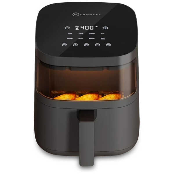 AF115-4QT KITCHEN ELITE 4QT 8 PRESETS TOUCHSCREEN BLACK DIGITAL AIR FRYER | AF115-4QT - Image 1