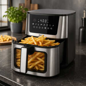 KITCHEN ELITE 8 QT DIGITAL AIR FRYER STAINLESS STEEL | AF885SSBM - Image 