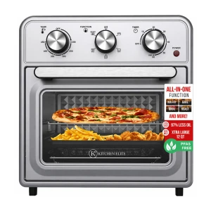 KITCHEN ELITE 22 QT AIR FRYER OVEN STAINLESS STEEL | AFO111MC - Image 