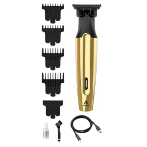 ANDIS SLIM CORDLESS BLADE TRIMMER LITHIUM 9PCS KIT GOLD | AND-562442 - Image 