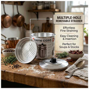 BENE CASA 1QT (32OZ) OIL STRAINER AND DISPENSER | BC-65119 - Image 