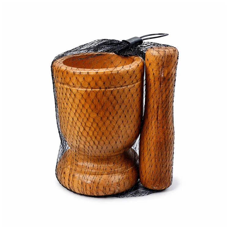 BENE CASA wooden mortar and pestle