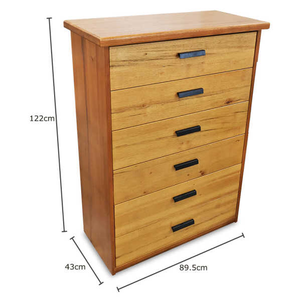 B&L WOODEN STORAGE CABINET WITH 6 DRAWERS | B&L - Image 