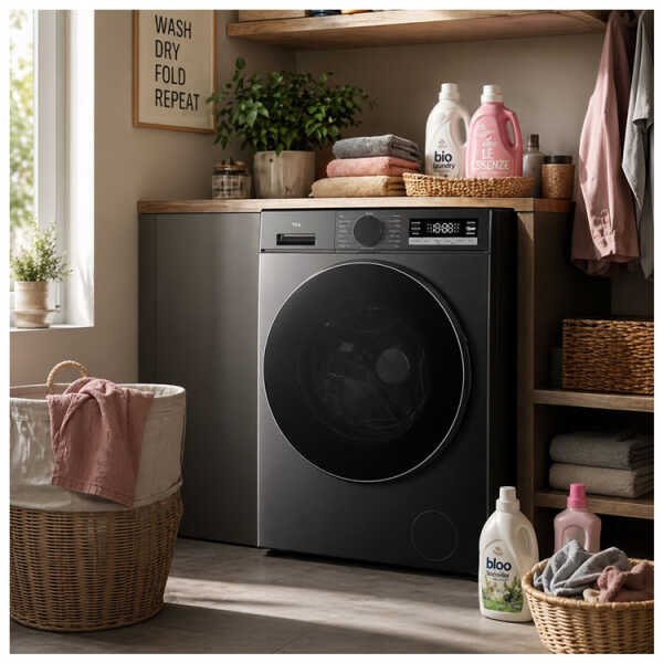 TCL 15KG/8KG 2 IN 1 FRONT LOAD WASHER + DRYER GREY 220V | C3615WDG - Image 