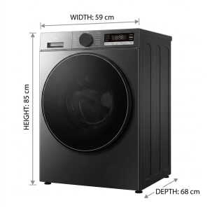 TCL 15KG/8KG 2 IN 1 FRONT LOAD WASHER + DRYER GREY 220V | C3615WDG - Image 