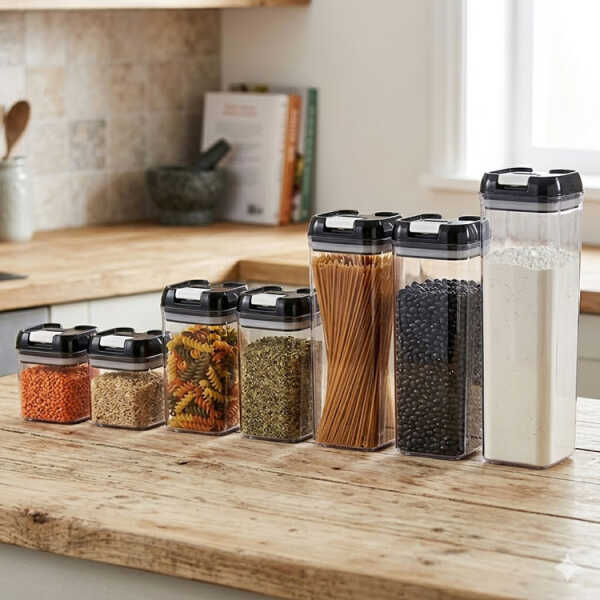 FOOD STORAGE AIRTIGHT 7PC JARS SET | FSK10915 - Image 
