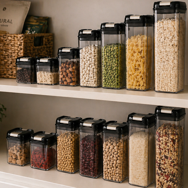 FOOD STORAGE AIRTIGHT 7PC JARS SET | FSK10915 - Image 