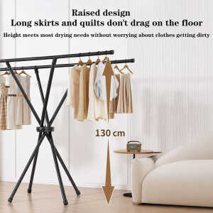 FOLDING CLOTHESLINE BLACK | FSK10946 - Image 