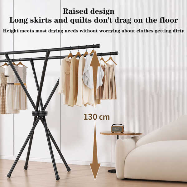 FOLDING CLOTHESLINE BLACK | FSK10946 - Image 