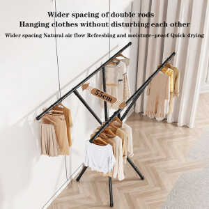 FOLDING CLOTHESLINE BLACK | FSK10946 - Image 