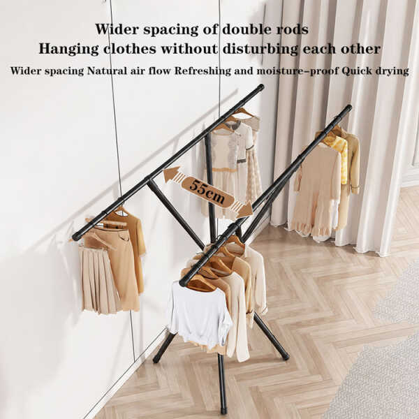 FOLDING CLOTHESLINE BLACK | FSK10946 - Image 