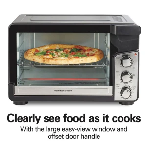 HAMILTON BEACH EASY VIEW XL TOASTER OVEN W/ SURE-CRISP AIR FRY 120V | HB-31460J - Image 