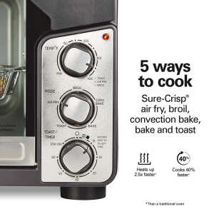 HAMILTON BEACH EASY VIEW XL TOASTER OVEN W/ SURE-CRISP AIR FRY 120V | HB-31460J - Image 