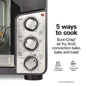 HAMILTON BEACH EASY VIEW XL TOASTER OVEN W/ SURE-CRISP AIR FRY 120V | HB-31460J - Image 