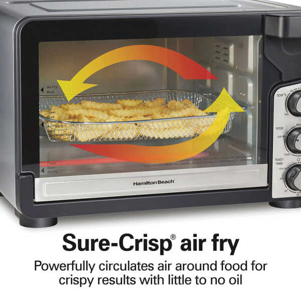HAMILTON BEACH EASY VIEW XL TOASTER OVEN W/ SURE-CRISP AIR FRY 120V | HB-31460J - Image 