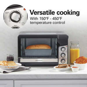 HAMILTON BEACH EASY VIEW XL TOASTER OVEN W/ SURE-CRISP AIR FRY 120V | HB-31460J - Image 