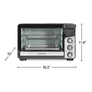 HAMILTON BEACH EASY VIEW XL TOASTER OVEN W/ SURE-CRISP AIR FRY 120V | HB-31460J - Image 