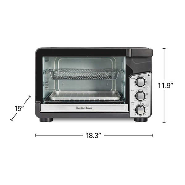 HAMILTON BEACH EASY VIEW XL TOASTER OVEN W/ SURE-CRISP AIR FRY 120V | HB-31460J - Image 