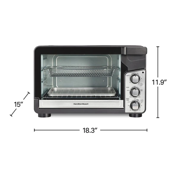 HAMILTON BEACH EASY VIEW XL TOASTER OVEN W/ SURE-CRISP AIR FRY 120V | HB-31460J - Image 