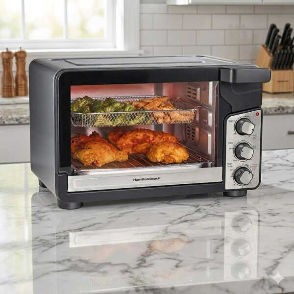HAMILTON BEACH EASY VIEW XL TOASTER OVEN W/ SURE-CRISP AIR FRY 120V | HB-31460J - Image 