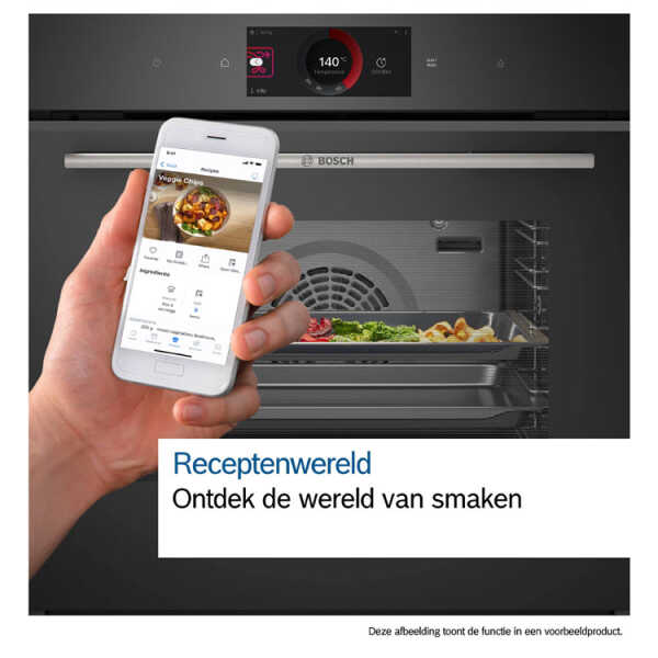 BOSCH SERIE 8 60 X 60 CM BUILT-IN OVEN BLACK | HBG7721B1 - Image 
