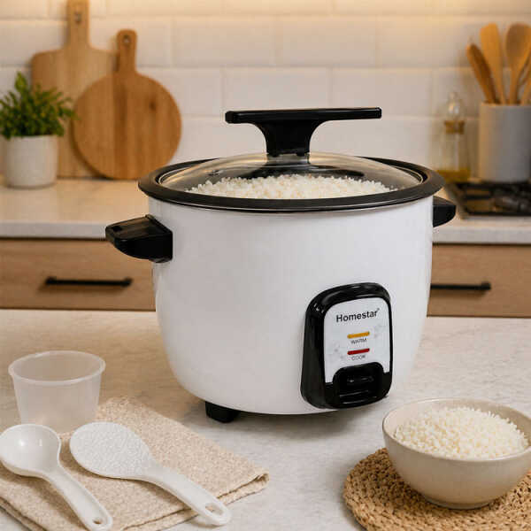 HOMESTAR 20 CUPS WHITE RICE COOKER | HS-36RCW - Image 