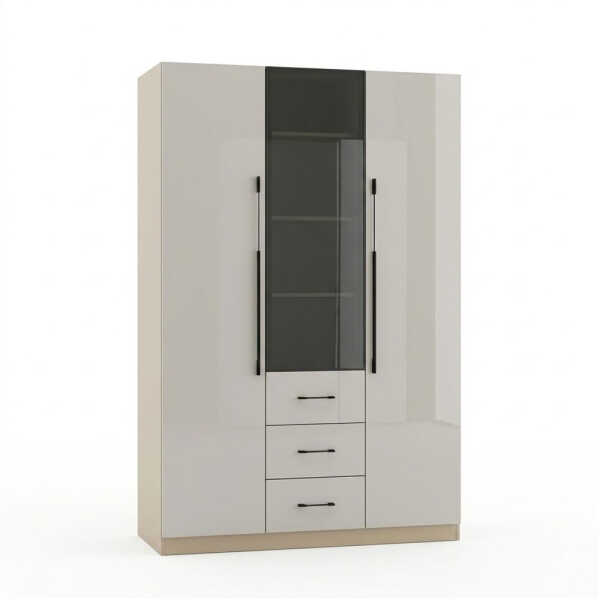 HS435142 TWO & ONE DOOR 120X45X200CM TRANSPARENT WARDROBE | HS435142 - Image 1