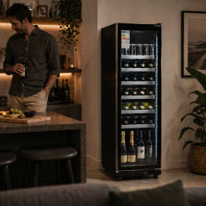 SUPER COOL 14 CU.FT 1 DOOR GLASS DISPLAY COOLER | IVGC-1D-6020WA - Image 