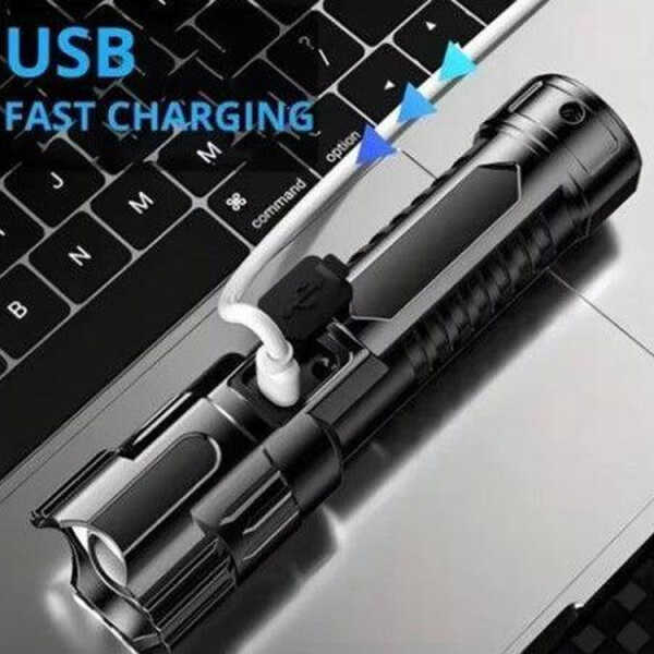 APOLLO FIRE RECHARGEABLE LED FLASHLIGHT 2 PACK | LIGHT-SK17 - Image 
