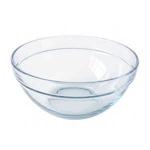 MAXIM GLASSWARE 6.7" GLASS BOWL SET 2 PCS TRANSPARENT D17XH8CM | MB-SC7-2-1SLV - Image 