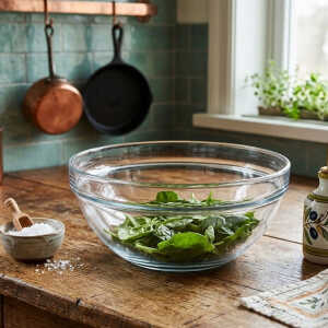 MAXIM GLASSWARE 6.7" GLASS BOWL SET 2 PCS TRANSPARENT D17XH8CM | MB-SC7-2-1SLV - Image 