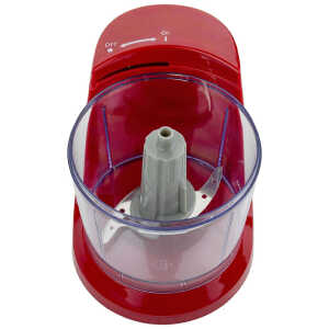 BRENTWOOD 1.5 CUP MINI FOOD CHOPPER RED | MC-109R - Image 