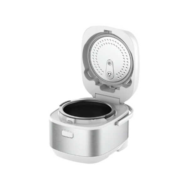 MOI INDUCTION 1L / 5 CUPS UNCOOKED RICE COOKER STAINLESS STEEL WHITE | MRCD9CDW - Image 