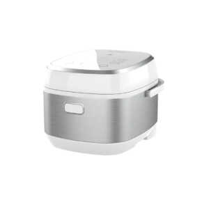 MOI INDUCTION 1L / 5 CUPS UNCOOKED RICE COOKER STAINLESS STEEL WHITE | MRCD9CDW - Image 