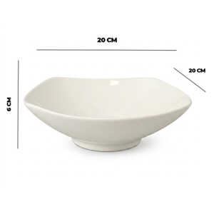 8" CERAMIC BOWL WHITE W20XD20XH6CM | NS434870 - Image 