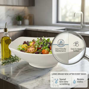 8" CERAMIC BOWL WHITE W20XD20XH6CM | NS434870 - Image 