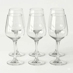 410ML STEMMED WINE GLASS SET 6PCS | NS441291 - Image 