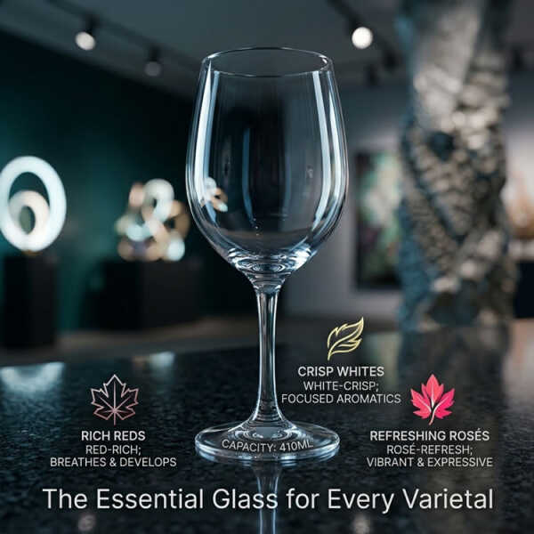 410ML STEMMED WINE GLASS SET 6PCS | NS441289 - Image 