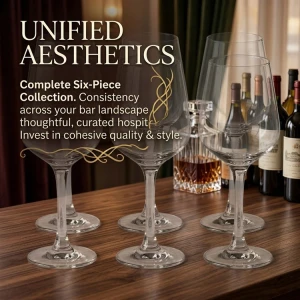 410ML STEMMED WINE GLASS SET 6PCS | NS441291 - Image 