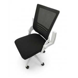 SWIVEL OFFICE CHAIR W/ ADJUSTABL HEIGHT BLACK | NVA25091636 - Image 