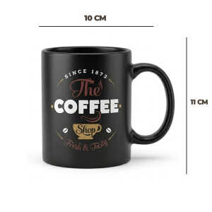 500ML CERAMIC MUG D10 X H11 CM BLACK (VARIOUS TEXT OPTIONS) | NVL2581474 - Image 