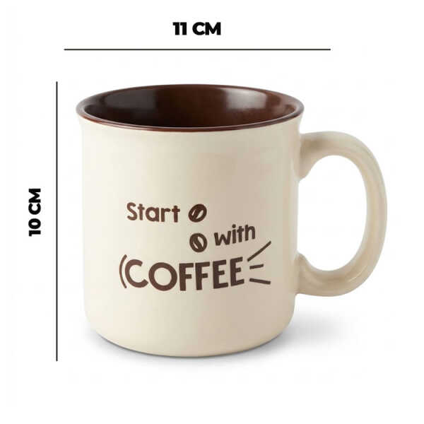 550ML CERAMIC MUG D11X H10 CM CREME | NVL5070966 - Image 