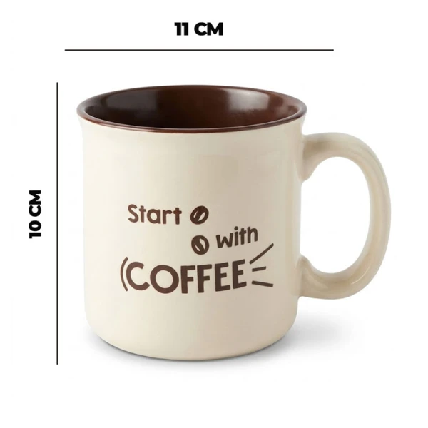 550ML CERAMIC MUG D11X H10 CM CREME | NVL5070966 - Image 
